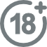 over 18 logo
